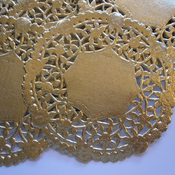 Gold Paper Doilies Etsy