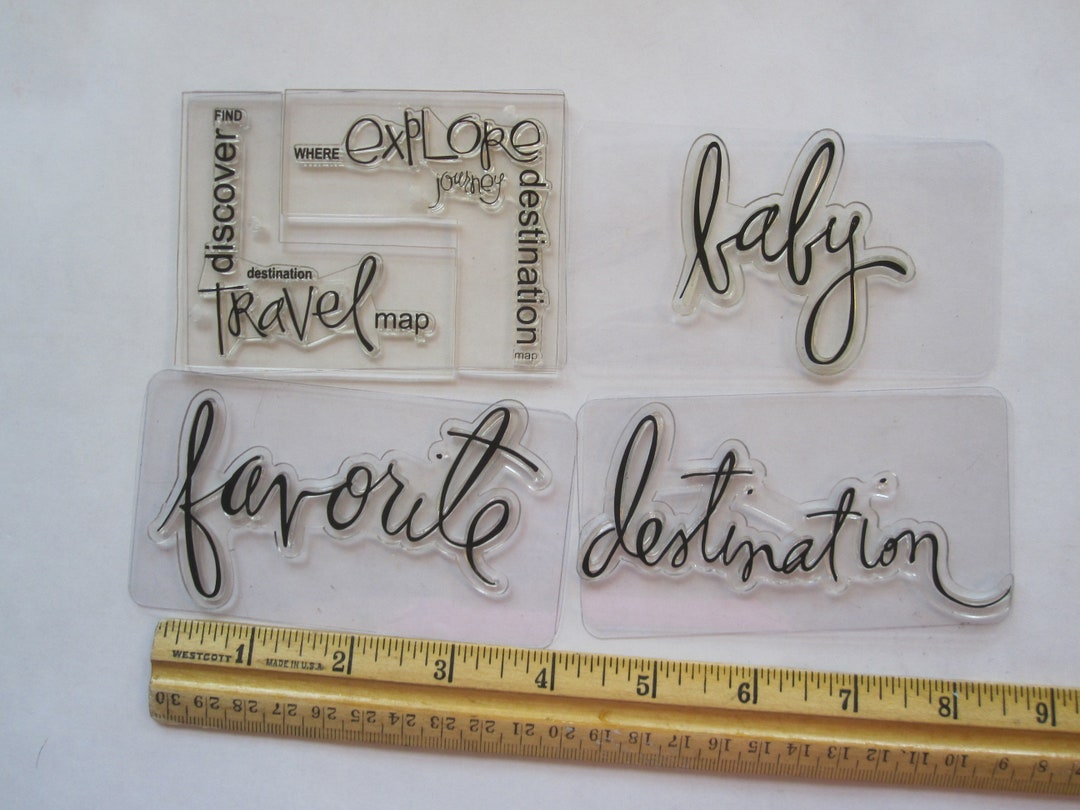 Sellos de transparentes Heidi Travel - Etsy España