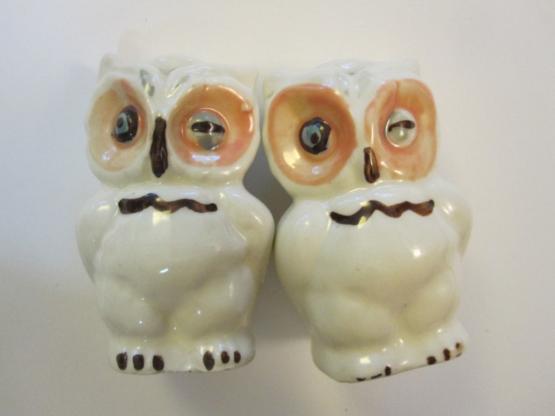 Shawnee owl shaker set vintage OWL salt and pepper shakers