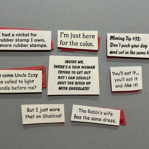 8 rubber stamps - funny stamps, snarky stamps - unmounted stamps - UM238