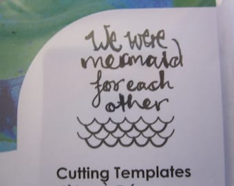 Jane Davenport cutting die set - MERMAID for Each Other - 7 pc set cutting templates - metal cutting dies - JDD-033 - T77