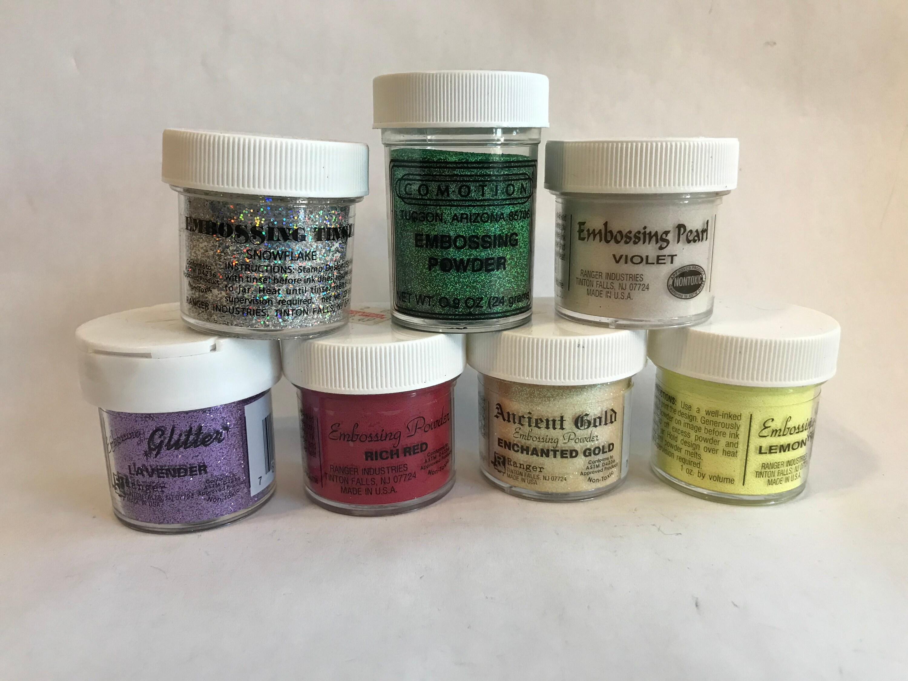 Wow Glitter Embossing Powder 6 Piece Set Vintage Collection 