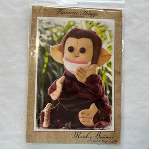Monkey Business hand and finger puppet pattern - Favorite Things pattern #081, 2008