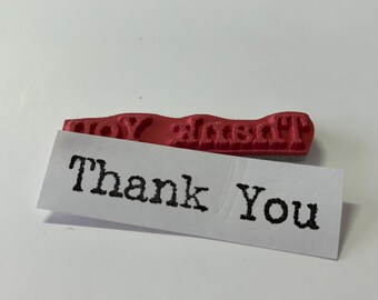 rubber stamp - Thank You stamp - cling mount stamp - unmounted - 7087