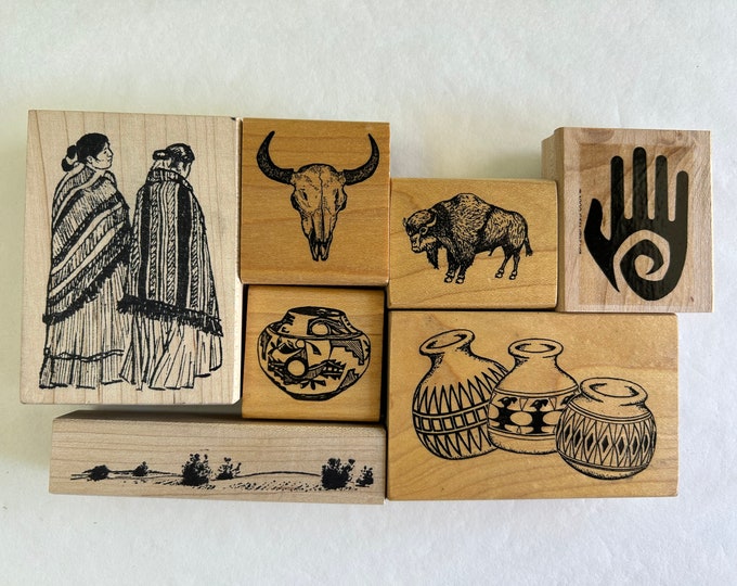 Rubber Stamp YOUR CHOICE Stamp Desert and Southwest Theme Pottery
