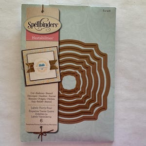 cutting die set - Labels Thirty Four Nestabilities Spellbinders S4-416 - GR01 Y84