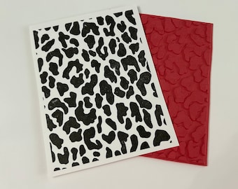 leopard spots background rubber stamp - unmounted - 7135