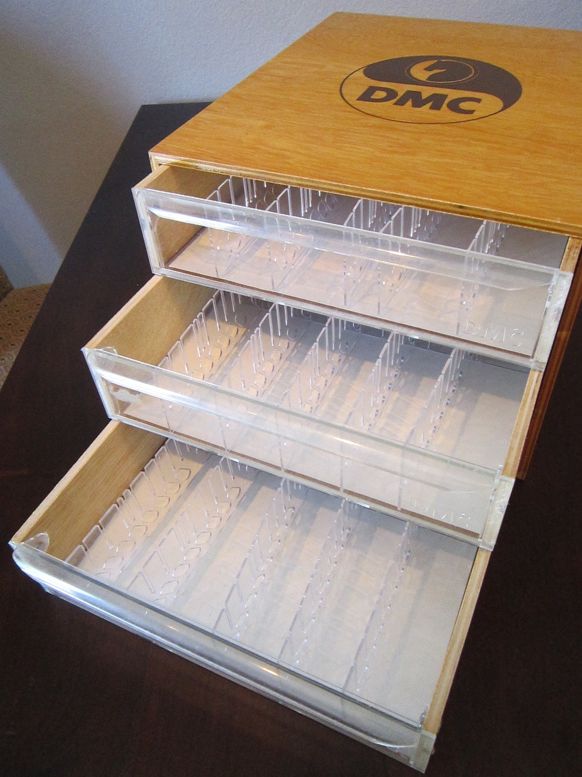 SALE vintage DMC floss commercial display Etsy