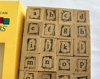 rubber stamp alphabet set - PSX Sketch Box lower case alphabet stamp set, 2003 - SC03