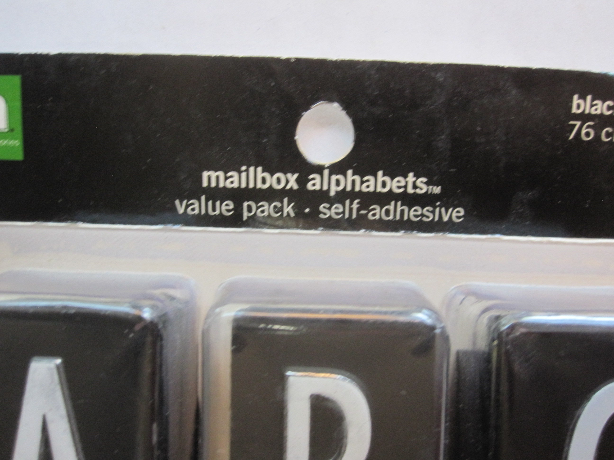Making Memories Mailbox Alphabets 12 Black Letters Scrapbooking Embellishments