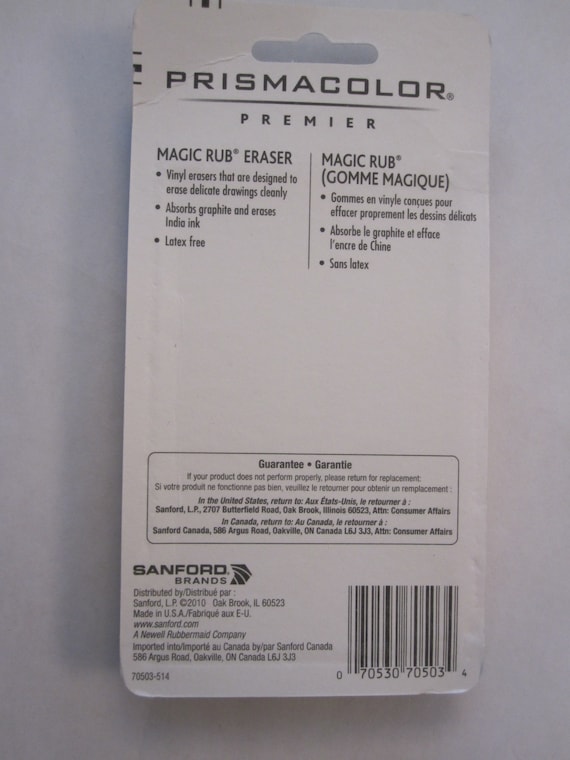 Prismacolor Magic Rub Art Rubbers Erasers Vinyl 3 Pack BNIB Latex