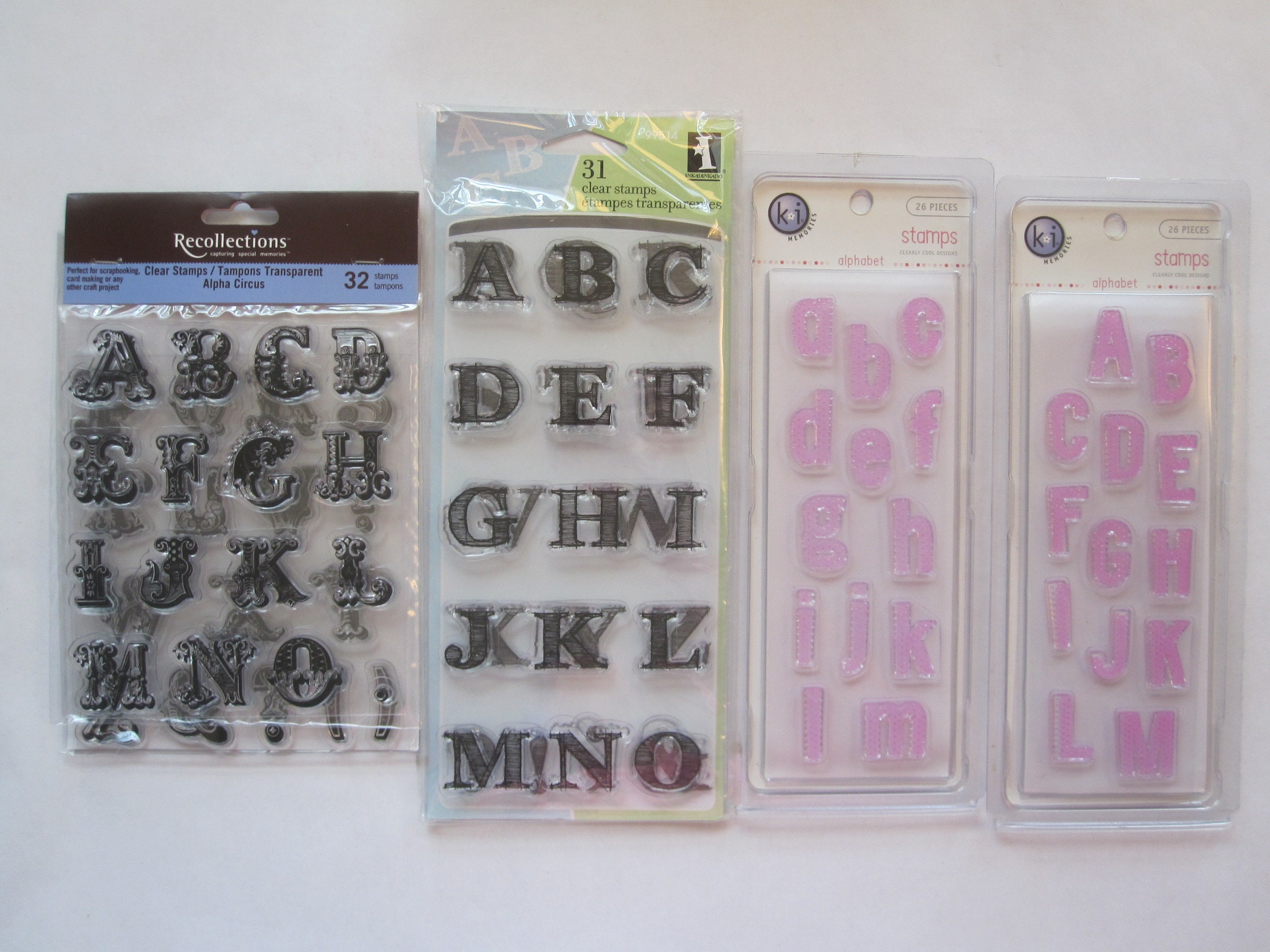 4 Pcs Cling Stamp Set DIY 1-10 Rubber Stamps Transparent A to Z Letter  Stamps Craft Alphabet Stamps Clear Decorative Clear Stamps with Acrylic  Stamp