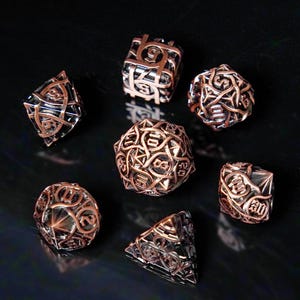 New solid metal dice, Cthulhu Run Team COC Dungeons & Dragons, DND polyhedral number dice, TRPG dice - D20 - Metal