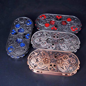 Seven-in-one Gear Double-wheel DND dice, Metal Dungeons & Dragons Board Game coc- Running Group Tabletop Game, Steampunk Rotating Dice