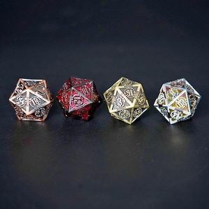 Solid Metal Sword Polyhedron DND Dice Set, COC Dungeons & Dragons Polyhedron Board Game Dice, 7-Piece Dnd Metal Dice Set, DND Gift