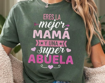 Eres La mejor Mamá und Una super Abuela PNG, Mama Abuela Sublimation Digitaler Download