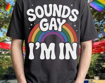 Klingt schwul, ich bin in PNG, Regenbogen Typografie Sublimation, Lgbtq + Digital Download