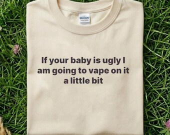 Vape hässliches Baby PNG, schwarzer Humor sarkastischer digitaler Download