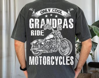 Nur coole Opas fahren Motorräder PNG, lustige Biker-Opa-Sublimation Digitaler Download