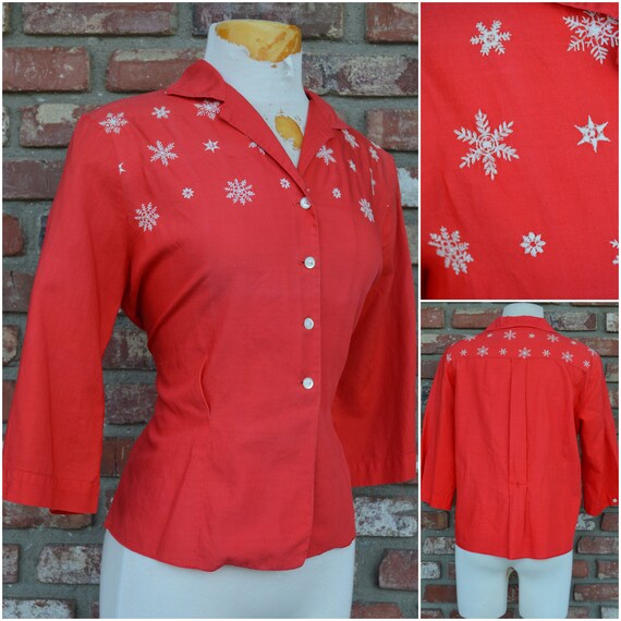 1950s 50s True Vintage novelty snowflake button do