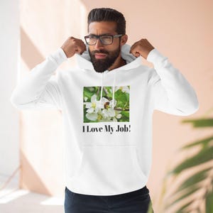 Honeybee &#39;I Love My Job&#39;-fleecehoodie: knusse lentestijl