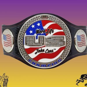 John Cena Inspired US Spinner Belt Custom Wrestling Championship Replica Fan Gift 2 MM Brass Title Belt