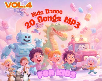 Canciones de baile para niños Vol. 4 – 20 pistas MP3 de aventuras (Descarga digital)