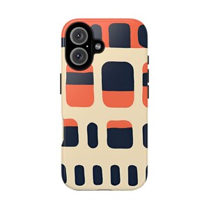 Phone Case, Retro Minimalist Tough Phone Cover, Protective iPhone Case, Vintage Style Cell Phone Protector, Cool Design Smartphone Case