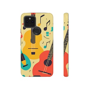 Music Tough Cases, Mobile Cover with Guitars, Phone Case, Protective Case, Music Lover Gift, Guitarist Accessories