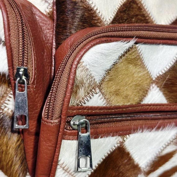 Handmade Cowhide Leather Backpack: Western Boho Travel Bag  display picture 1