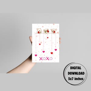 Carte-cadeau Saint-Valentin, carte Xoxo, amoureux des chiens, carte-cadeau mignon chien, carte design copieux, cadeau pour un amoureux, carte d'anniversaire, carte-cadeau amusante