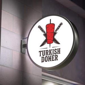 Store Front Sign , Double Sided Sign , Light Box Store Front Sign , Outdoor Sign , Blade Sign , İlluminated round light box Sign, Shop Sign