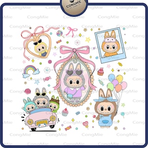 Trending Pink Cartoon Character Design, Perfect Gift for Kids, Easter Coquette Bow Doll For Kids Girls Png, Funny Cartoon Png