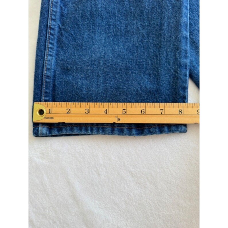 Wrangler straight herenjeans blauw 38 x 38 gemaakt in de VS 100% westernkatoen VTG EUC afbeelding 7