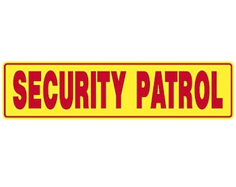 Paires D'autocollants Magnétiques SECURITY SERVICE 3x24 Pouces - Pour Voiture, Camion, SUV