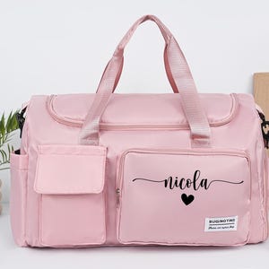 Monogrammed Duffle Bag for Travel,Gym bag Luggage,Personalized Overnight Bag,Weekender Bag,Bachelorette Party,Overnight Bag, Kid Duffel Bag