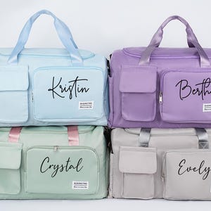 Personalized duffel bag, Mothers Day Gifts, Cute Overnight Bag for Her, Travel Bag, custom duffle bag,Initial Gym Bag, Hospital Bag