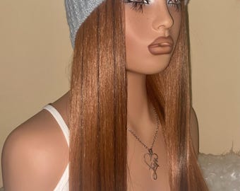 Golden Brown Synthetic Hair Headband - 18 Inch