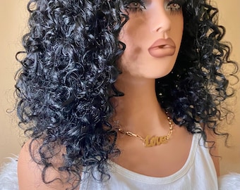 Micro Braid Curly Hair Headband wig