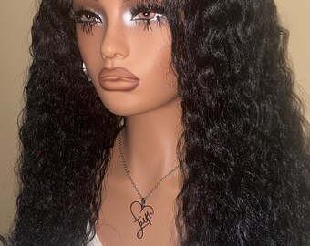 Synthetic Hair  U-Part wig, braid hair, crochet technique, Hand Made