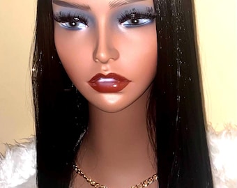 Synthetic  U-Part Silky Straight Wig