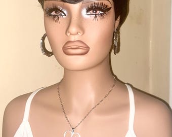 Get Up & Go Human Hair Short Cut Hairstyle Wig
