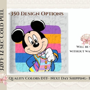 Disney Mickey 70th Anniversary Dtf, Disney Dtf, Disney Family 70th Transfer, Disneyland Anniversary Ready to Press, 70 Years of Magic.