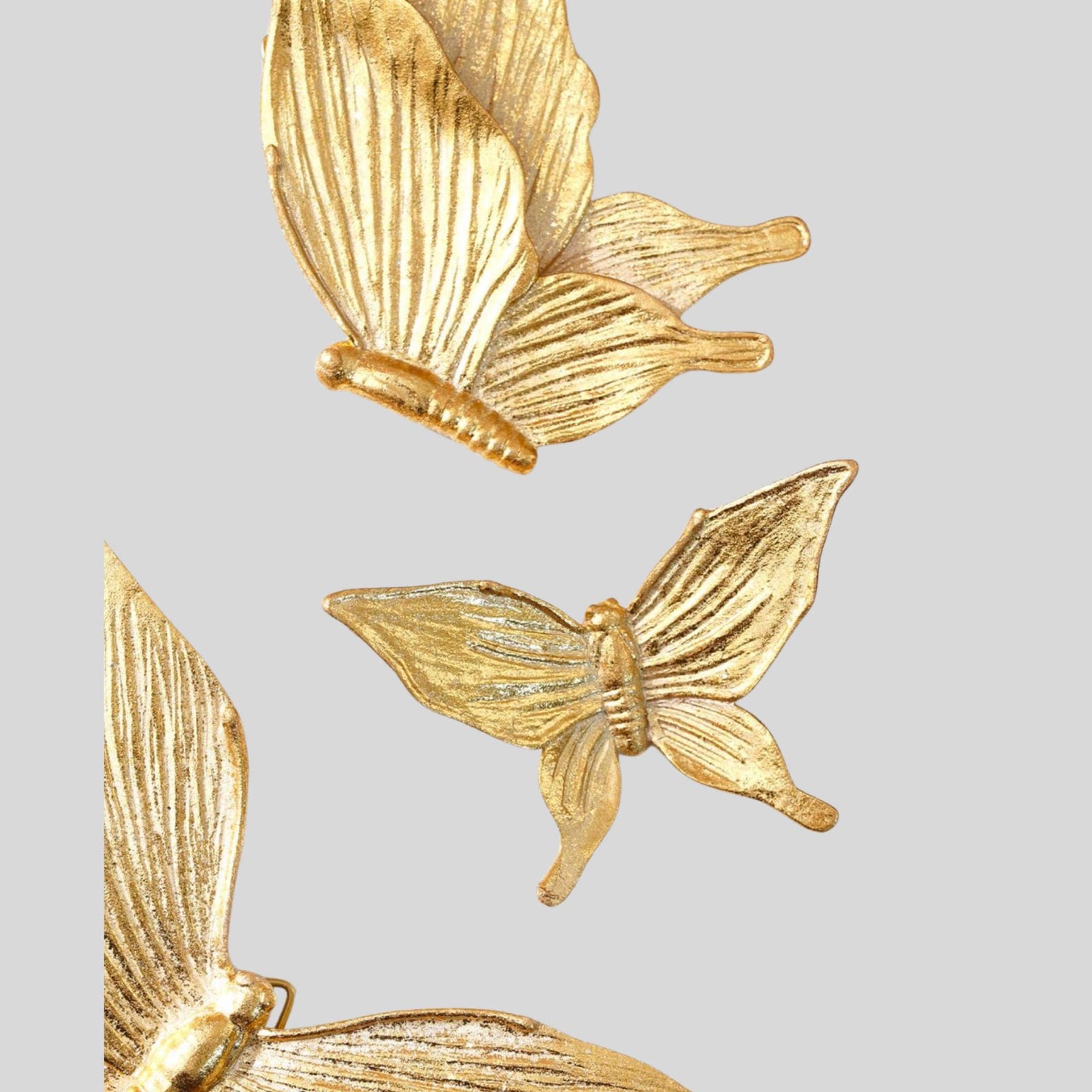 Gold Butterfly Wall Decor Set: 3D Metal Wall Art - Etsy