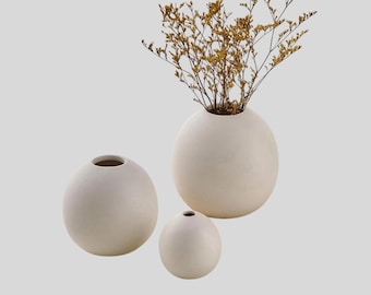 Matte Ceramic Vase Set: Minimalist Nordic Home Decor