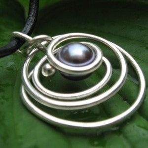 Sterling Silver Pearl Pendant image 1
