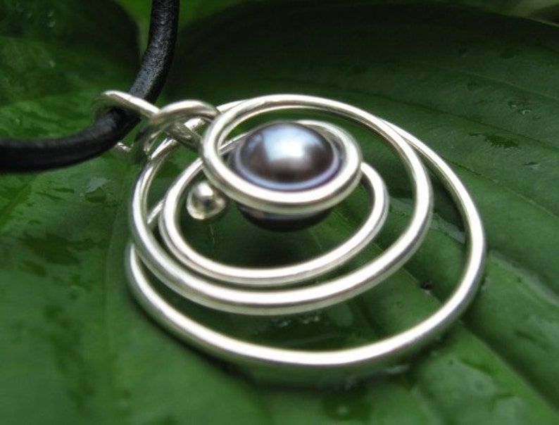 Sterling Silver Pearl Pendant image 1