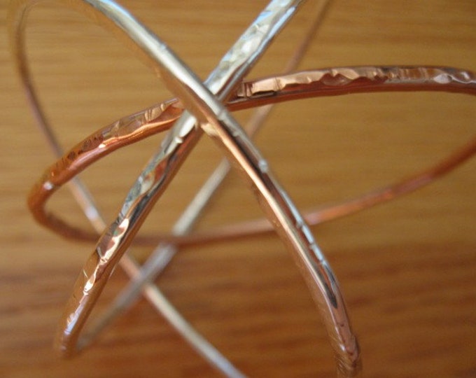 Hammered Sterling Silver Bangle