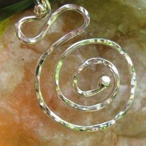 Sterling Silver Spiral Necklace image 2