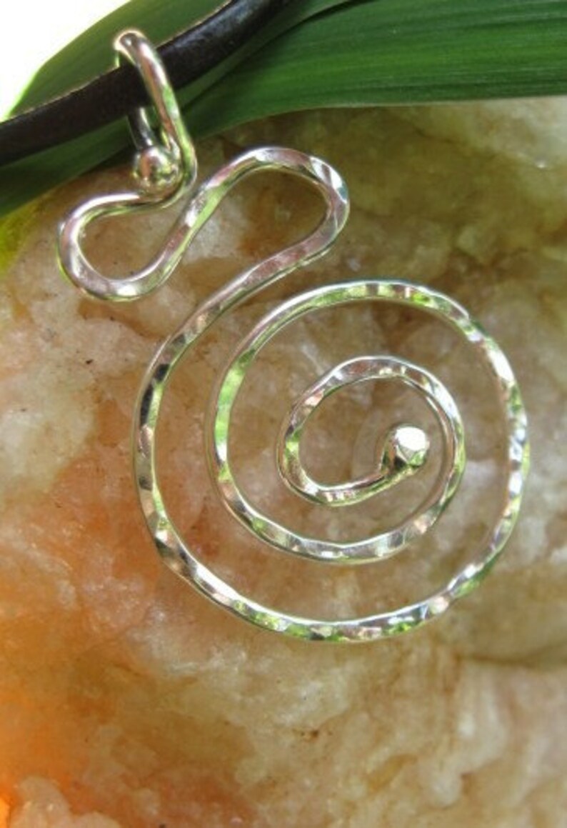 Sterling Silver Spiral Necklace image 2